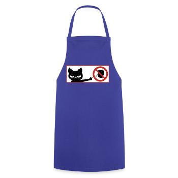 katze, hals Maul - Kochschürze - Royalblau - Vorne - AI Model Male 185 dark (185cm)