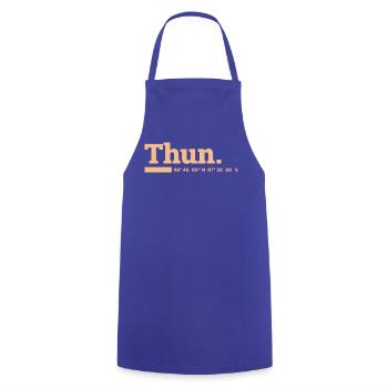 Thun Koordinaten - Kochschürze - Royalblau - Vorne - AI Model Male 185 dark (185cm)