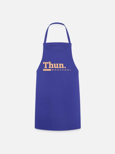 Thun Koordinaten - Kochschürze - Royalblau