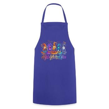Bunte Hexenhut Halloween Optionen - Kochschürze - Royalblau - Vorne - AI Model Male 185 dark (185cm)