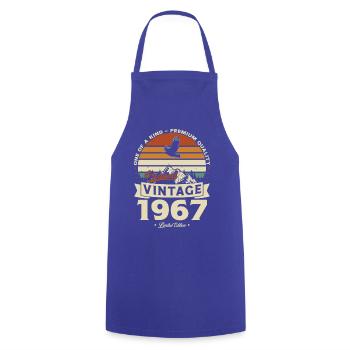 60 Jahre 1967 Vintage Retro Geburtstagsgeschenk - Kochschürze - Royalblau - Vorne - AI Model Male 185 dark (185cm)