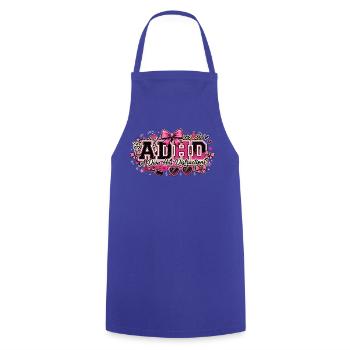 ADHD Diva Distractions in Pink Leopard - Kochschürze - Royalblau - Vorne - AI Model Male 185 dark (185cm)