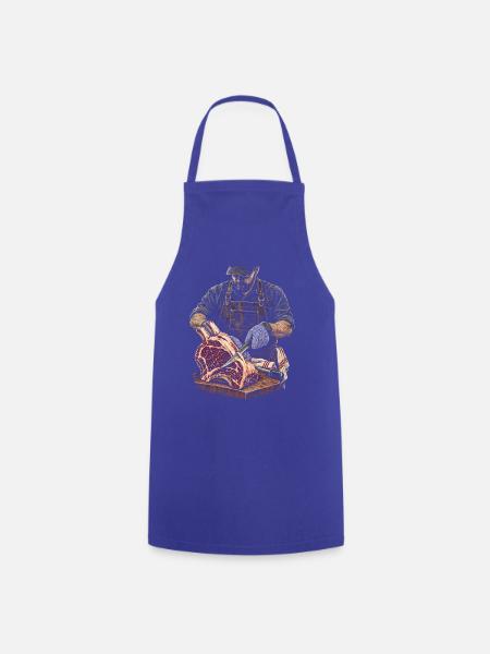 Metzger Schlachter Metzgerhandwerk - Kochschürze - Royalblau