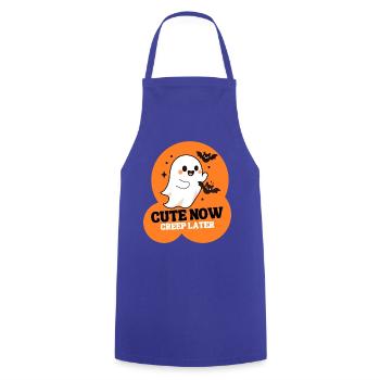 Cute Now Creep Later Halloween Shirt – Süßer Geist - Kochschürze - Royalblau - Vorne - AI Model Male 185 dark (185cm)