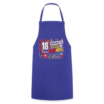 18 Geburtstag Volljährig Party Geschenk Humor - Kochschürze - Royalblau - Vorne - AI Model Male 185 dark (185cm)