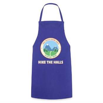 Wandern Sie den Halls Christmas Hiking Mountain Trail - Kochschürze - Royalblau - Vorne - AI Model Male 185 dark (185cm)