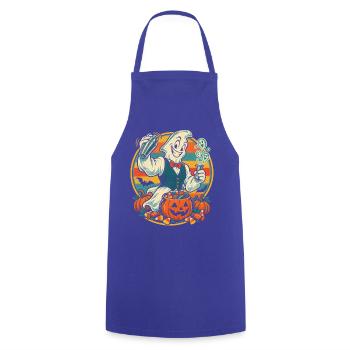Halloween Barkeeper Geist mit Cocktailshaker für - Kochschürze - Royalblau - Vorne - AI Model Male 185 dark (185cm)