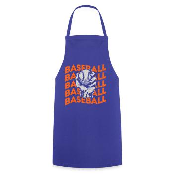  Baseball Softball Baseball Baseballspieler - Kochschürze - Royalblau - Vorne - AI Model Male 185 dark (185cm)