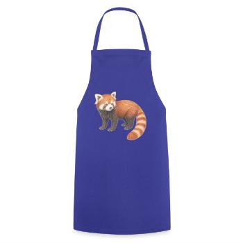 Roter Panda süßes Waldtier - Kochschürze - Royalblau - Vorne - AI Model Male 185 dark (185cm)