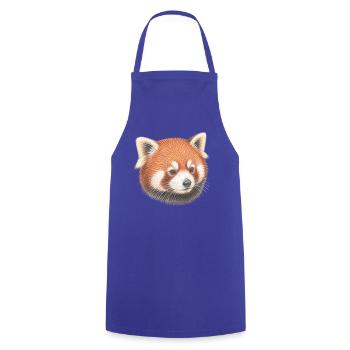 Kopfporträt des roten Pandas - Kochschürze - Royalblau - Vorne - AI Model Male 185 dark (185cm)