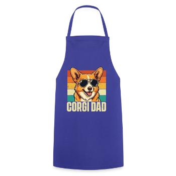 Corgi-Vater – Walisischer Corgi-Hundeliebhaber Corgi-Vater - Kochschürze - Royalblau - Vorne - AI Model Male 185 dark (185cm)