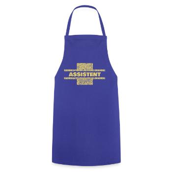 Berufung Assistent - Kochschürze - Royalblau - Vorne - AI Model Male 185 dark (185cm)