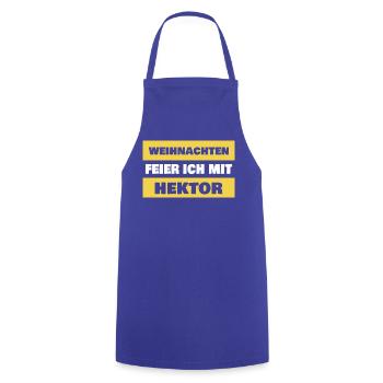 Geschenk für Hektor - Kochschürze - Royalblau - Vorne - AI Model Male 185 dark (185cm)