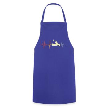 Rudern Pulsschlag Retro - Kochschürze - Royalblau - Vorne - AI Model Male 185 dark (185cm)