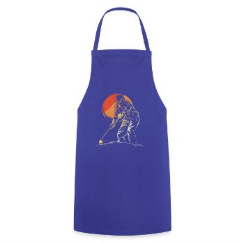 Vintage Golfer Opa - Kochschürze - Royalblau - Vorne - AI Model Male 185 dark (185cm)