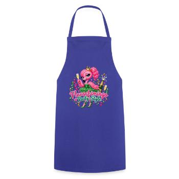 Flauschimingo Party Style - Kochschürze - Royalblau - Vorne - AI Model Male 185 dark (185cm)