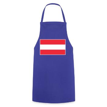 Austria Flag Classic Frame - Kochschürze - Royalblau - Vorne - AI Model Male 185 dark (185cm)