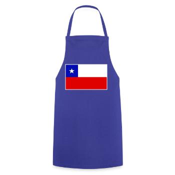 Chile Flag Classic Frame - Kochschürze - Royalblau - Vorne - AI Model Male 185 dark (185cm)