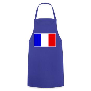 France Flag Classic Frame - Kochschürze - Royalblau - Vorne - AI Model Male 185 dark (185cm)