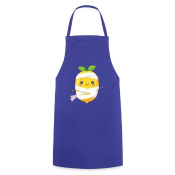 Süße Mumien-Zitrone - Kochschürze - Royalblau - Vorne - AI Model Male 185 dark (185cm)