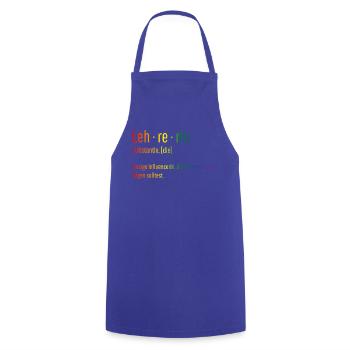 Lehrerin Substantiv Influencerin Lustig Geschenk - Kochschürze - Royalblau - Vorne - AI Model Male 185 dark (185cm)