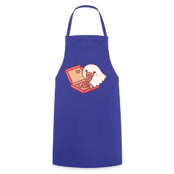 Süßer Geist liebt es, Peperoni-Pizza zu essen - Kochschürze - Royalblau - Vorne - AI Model Male 185 dark (185cm)
