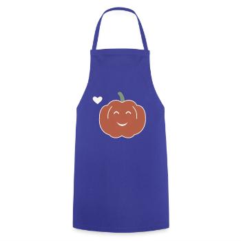 Halloween Kürbis Damen - Kochschürze - Royalblau - Vorne - AI Model Male 185 dark (185cm)