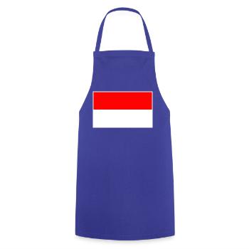 Indonesia Flag - Kochschürze - Royalblau - Vorne - AI Model Male 185 dark (185cm)