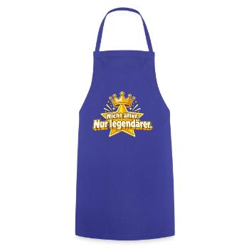 Geburtstag Legende – Geburtstagsgeschenk - Kochschürze - Royalblau - Vorne - AI Model Male 185 dark (185cm)