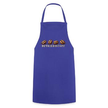 Kaffee Shirt Betriebsstoff - Kochschürze - Royalblau - Vorne - AI Model Male 185 dark (185cm)