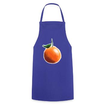 Saftige Orange – Ästhetische Frucht Illustration - Kochschürze - Royalblau - Vorne - AI Model Male 185 dark (185cm)