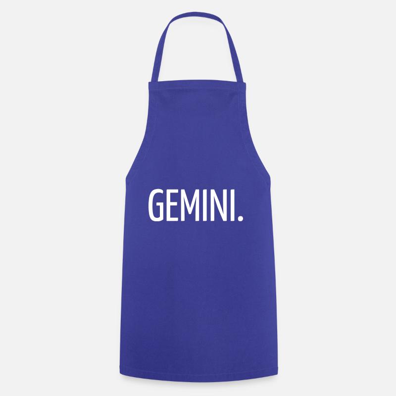 Gemini - Cooking Apron - royal blue