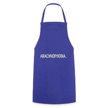 Arachnophobie - Kochschürze - Royalblau - Vorne - AI Model Male 185 dark (185cm)