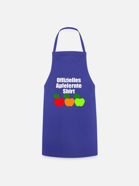 offizielles Apfelernte Shirt - Kochschürze - Royalblau