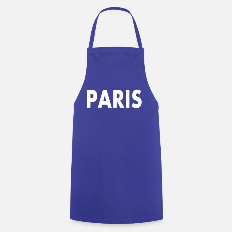 Paris - Tablier de cuisine - bleu royal