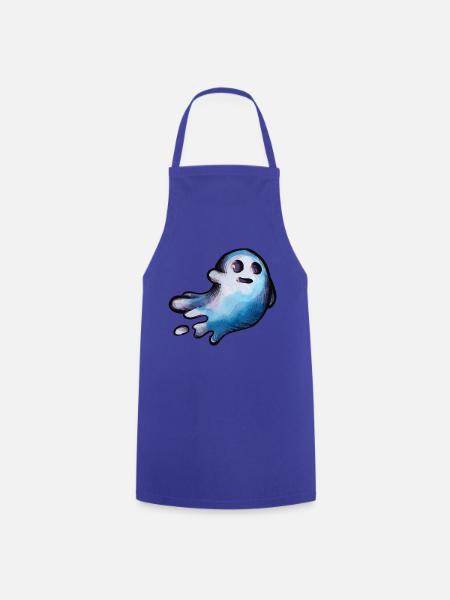 Halloween Geist - Kochschürze - Royalblau