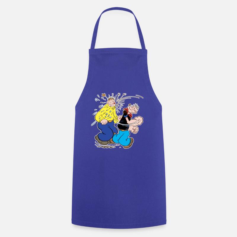Popeye Splat - Cooking Apron - royal blue