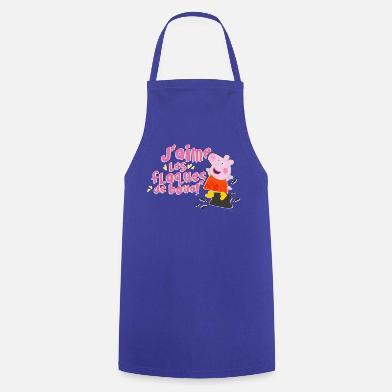 Peppa Pig Muddy Party - Cooking Apron - royal blue
