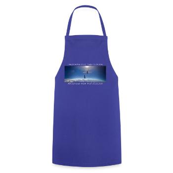 Reaching for the clouds Skydiving Design Shirt - Kochschürze - Royalblau - Vorne - AI Model Male 185 dark (185cm)