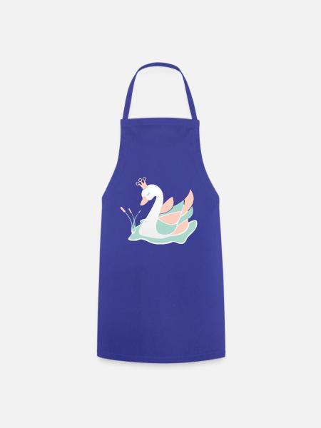 schwan_baby_pastell - Kochschürze - Royalblau