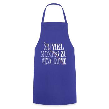 morgen arabica kaffeekanne geschenk lieben - Kochschürze - Royalblau - Vorne - AI Model Male 185 dark (185cm)