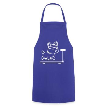 Hund Chien - Tablier de cuisine - bleu royal - Devant - AI Model Male 185 dark (185cm)