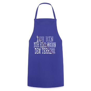 cool statement weihnachten geek welpe spaß doggie - Kochschürze - Royalblau - Vorne - AI Model Male 185 dark (185cm)