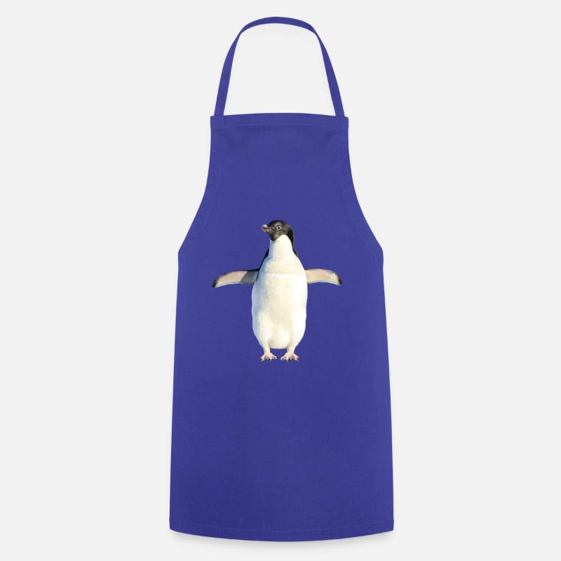 süßer Pinguin - Kochschürze - Royalblau