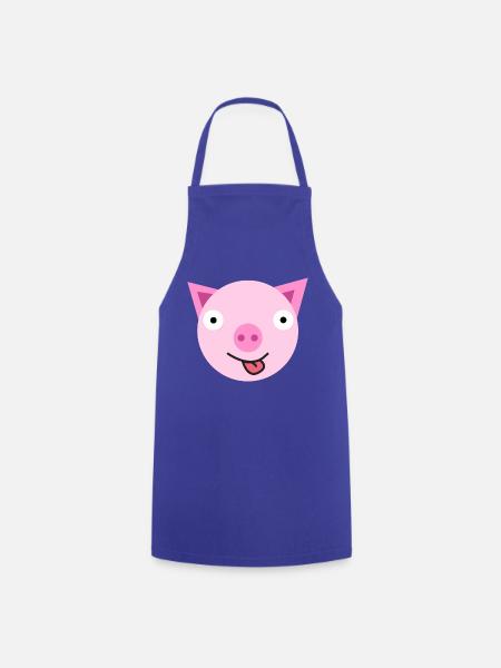 piggy - Kochschürze - Royalblau