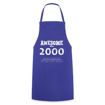 2000 - Legendary 24th Anniversary - Cooking Apron - royal blue - Front - AI Model Male 185 dark (185cm)