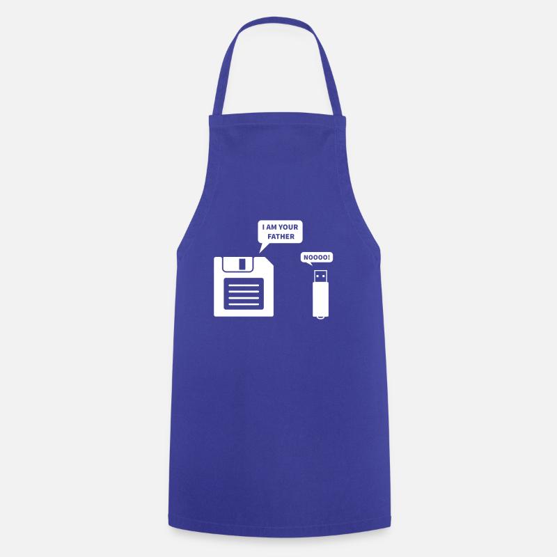 floppy disk usb stick geschenk computer geburtstag - Kochschürze - Royalblau