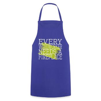 amour charpentier blagues cool bingo salle tshirts - Tablier de cuisine - bleu royal - Devant - AI Model Male 185 dark (185cm)