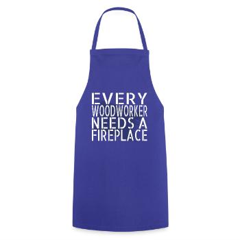 Paroles d’un charpentier T-shirts de prière - Tablier de cuisine - bleu royal - Devant - AI Model Male 185 dark (185cm)