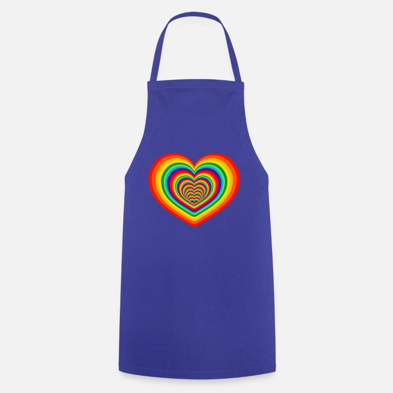 RAINBOW LOVE - Tablier de cuisine - bleu royal